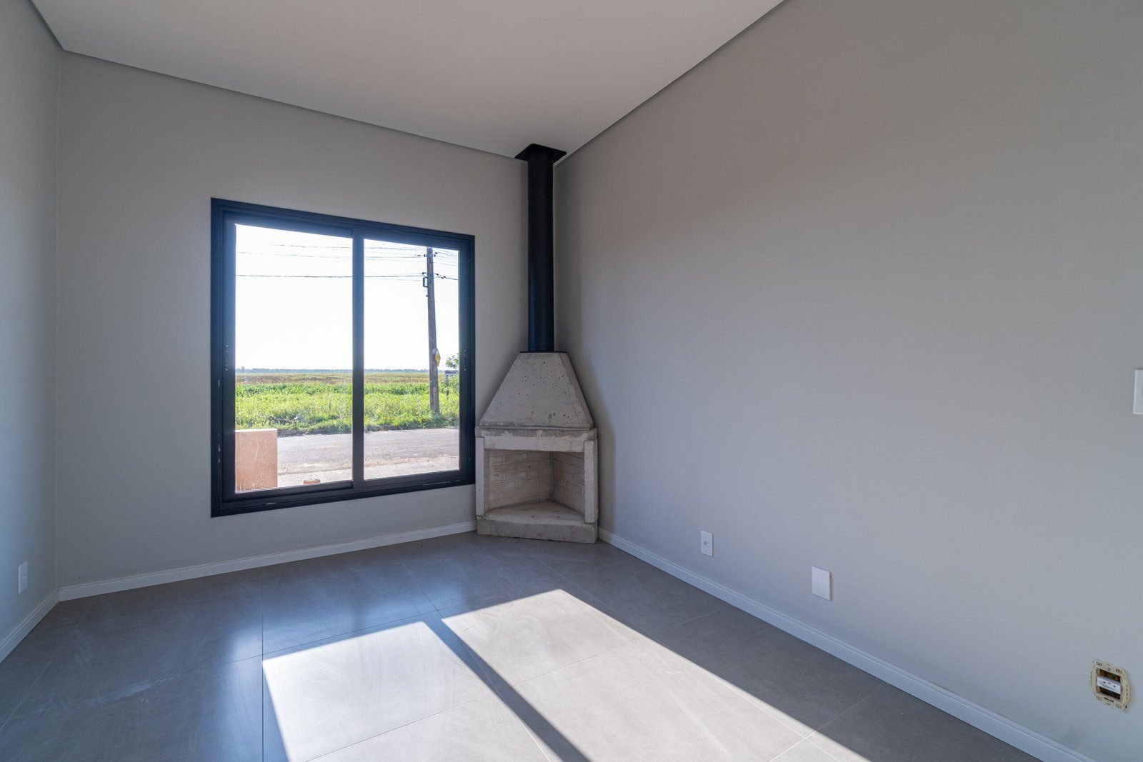 Sala com lareira