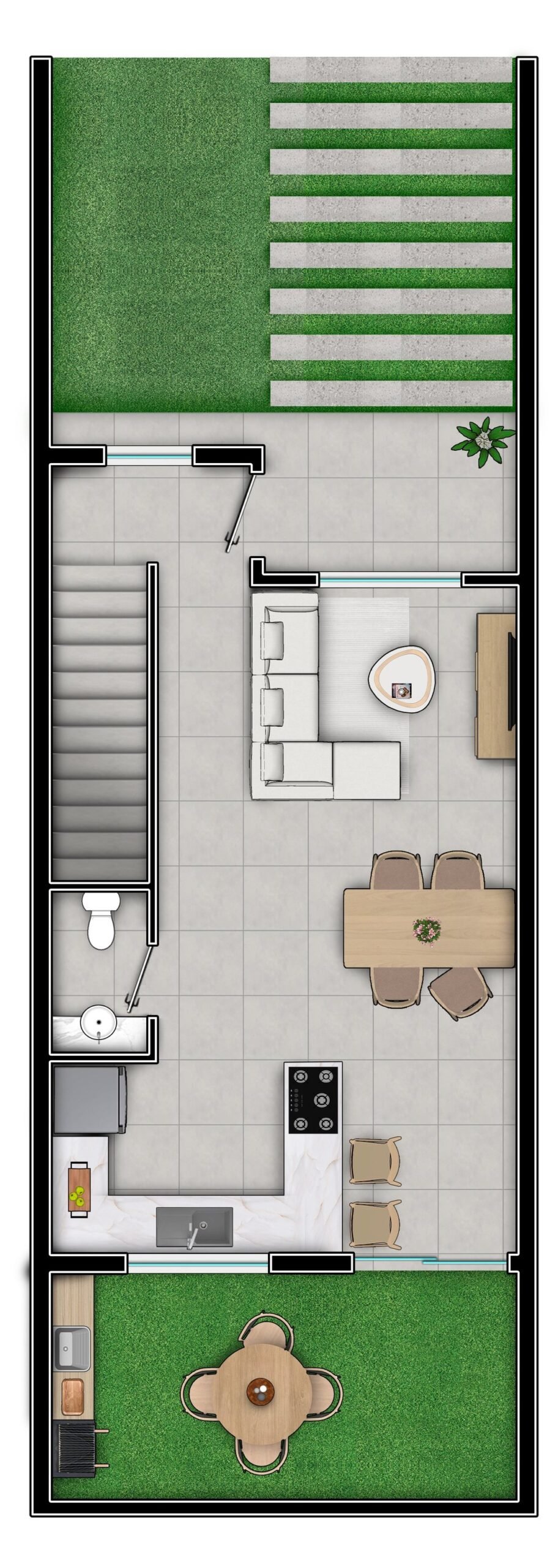 Planta térreo — unidade padrão